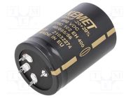 Capacitor: electrolytic; SNAP-IN; 1000uF; 400VDC; Ø40x60mm; ±20% KEMET