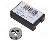 Threading die; high speed steel; M1,7; 0.35; Ø: 16mm; Thk: 5mm; 6g VÖLKEL