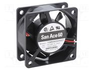 Fan: DC; axial; 5VDC; 60x60x25mm; 31.8m3/h; 28dBA; ball; 3800rpm SANYO DENKI