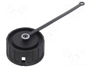 Protection cover; IP65; Application: male connectors AMPHENOL