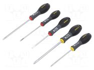 Kit: screwdrivers; Phillips,slot; PH1,PH2,SL 3.5,SL 4,SL 5.5 STANLEY