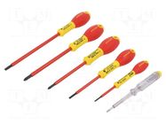 Kit: screwdrivers; insulated; Phillips,slot; 1kVAC; FATMAX®; 6pcs. STANLEY