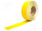 Tape: marking; yellow; L: 18.3m; W: 50mm; antislip,self-adhesive COBA EUROPE