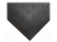 Corner edge; Width: 0.5m; L: 0.5m; PVC; black; 4pcs; Tough-Lock Eco COBA EUROPE