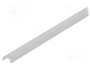 Cover for LED profiles; white; 2m; Kind of shutter: I; push-in TOPMET