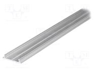 Profiles for LED modules; natural; L: 2m; FIX12; aluminium TOPMET