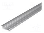 Profiles for LED modules; natural; L: 2m; GROOVE14; aluminium TOPMET