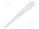 Needle: plastic; 4"; straight,conical; Mounting: 1/4"; 1.58mm Techcon