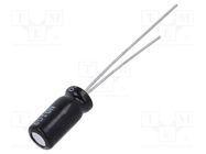 Capacitor: electrolytic; low ESR; THT; 100uF; 16VDC; Ø5x11mm; ±20% PANASONIC