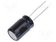 Capacitor: electrolytic; THT; 1000uF; 35VDC; Ø12.5x20mm; Pitch: 5mm PANASONIC