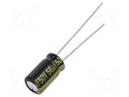 Capacitor: electrolytic; low ESR; THT; 56uF; 50VDC; Ø6.3x11.2mm PANASONIC