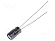 Capacitor: electrolytic; THT; 10uF; 16VDC; Ø4x7mm; Pitch: 1.5mm PANASONIC