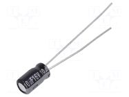 Capacitor: electrolytic; THT; 10uF; 16VDC; Ø4x7mm; Pitch: 1.5mm PANASONIC