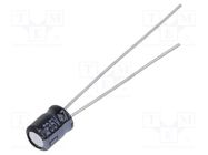 Capacitor: electrolytic; THT; 4.7uF; 35VDC; Ø4x5mm; Pitch: 1.5mm PANASONIC