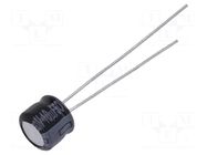 Capacitor: electrolytic; THT; 10uF; 50VDC; Ø6.3x5mm; Pitch: 2.5mm PANASONIC