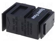 Fuse drawer; Fingergrip; IEC 60320; Des: fuse x1; 5x20mm SCHURTER
