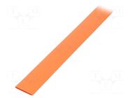 Heat shrink sleeve; glueless; 2: 1; 12.7mm; L: 1m; orange TASKER