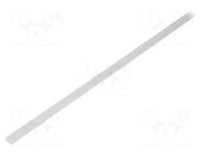 Cover for LED profiles; white; 2m; Kind of shutter: C2; push-in TOPMET