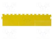 Floor mat; L: 0.11m; W: 0.49m; Thk: 6.5mm; yellow; 280%; 8MPa STATICTEC