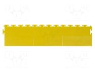 Mat: floor; antislip; yellow; L: 0.11m; W: 0.49m; Thk: 6.5mm; 8MPa STATICTEC