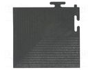 Floor mat; ESD; L: 0.11m; W: 0.11m; Thk: 6.5mm; grey (dark); 100Ω÷1MΩ STATICTEC