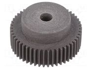 Spur gear; whell width: 25mm; Ø: 52mm; Number of teeth: 50; ZCL ELESA+GANTER