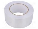 Tape: duct; W: 50mm; L: 45.7mm; Thk: 0.65mm; acrylic; -20÷110°C; 2.5% SCAPA