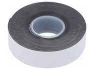 Tape: self-amalgamating; black; 19mm; L: 3.5m; Thk: 0.75mm; 550% SCAPA