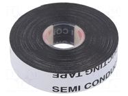 Tape: self-amalgamating; black; 19mm; L: 5m; Thk: 0.75mm; -40÷100°C SCAPA