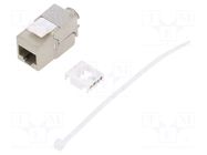 Connector: RJ45; socket; Cat: 6a; shielded,Keystone,PoE++; 8p8c LOGILINK