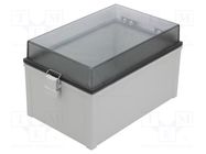 Enclosure: wall mounting; X: 200mm; Y: 300mm; Z: 180mm; CAB; grey FIBOX