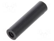 Spacer sleeve; cylindrical; polyamide; M2,5; L: 20mm; Øout: 5mm DREMEC