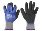 Protective gloves; Size: 10,XL; blue; latex,polyester WONDER GRIP