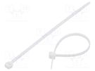 Cable tie; L: 100mm; W: 2.5mm; polyamide; 80N; white; Ømax: 20mm HELLERMANNTYTON