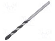 Drill bit; for concrete; Ø: 4mm; L: 75mm; WS,cemented carbide METABO