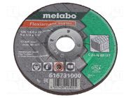 Grinding wheel; Ø: 125mm; Disc thick: 6mm; concrete,stone; 22.22mm METABO