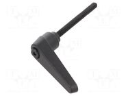Lever; adjustable; Thread len: 50mm; Lever length: 45mm; GN 101 ELESA+GANTER