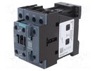 Contactor: 4-pole; NO x4; Auxiliary contacts: NO + NC; 24VDC; 690V SIEMENS