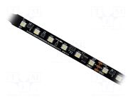 Programmable LED tape; RGBW; 5050; LED/m: 60; 12mm; black PCB; IP20 IPIXEL LED