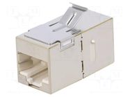 Coupler; Cat: 6a; shielded; 8p8c; RJ45 socket,both sides MH CONNECTORS