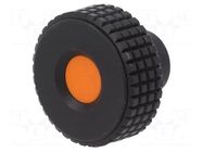 Knob; Ø: 39.5mm; Int.thread: M6; 12mm; H: 26.5mm; technopolymer PP ELESA+GANTER