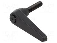 Lever; adjustable; Thread len: 50mm; Lever length: 74mm; GN 101 ELESA+GANTER