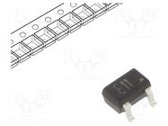 Transistor: PNP; bipolar; BRT; 50V; 0.1A; 0.2W; SOT323; R1: 1kΩ YANGJIE TECHNOLOGY