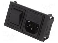 Connector: AC supply; socket; male; 10A; 250VAC; C14 (E); IEC 60320 BULGIN