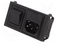 Connector: AC supply; socket; male; 10A; 250VAC; C14 (E); IEC 60320 BULGIN