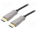 Cable; HDCP 1.4,HDCP 2.2,HDMI 2.0,optical; 10m; black DIGITUS