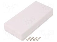 Enclosure: multipurpose; X: 65mm; Y: 130mm; Z: 50mm; TWN; ABS; white TAKACHI