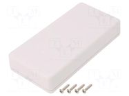 Enclosure: multipurpose; X: 65mm; Y: 130mm; Z: 50mm; TWN; ABS; white TAKACHI