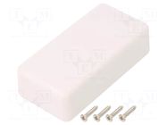 Enclosure: multipurpose; X: 45mm; Y: 90mm; Z: 25mm; TWN; ABS; white TAKACHI