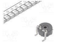 Potentiometer: mounting; single turn,horizontal; 50kΩ; 100mW; SMD PIHER